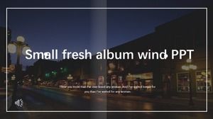 Small fresh album PPT template