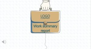 クリエイティブラインテンプレートPPT