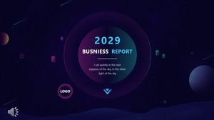 Renkli moda yıldızlı gökyüzü PPT şablonu