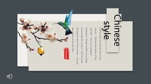 Small fresh Chinese style PPT template