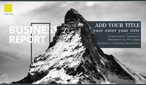 Modello PPT di reportage eolico su riviste europee e americane