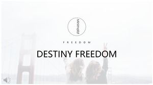 Simple and minimalist European and American style PPT template