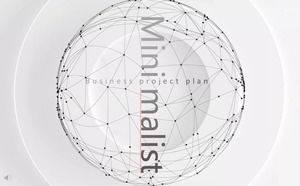 Plantilla PPT de plan de negocios de viento minimalista