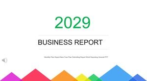 Modello PPT stile minimalista di affari