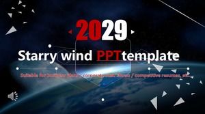 Plantilla PPT de Starry Sky Business
