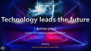 الملونة الرياح عمل ملخص قالب PPT