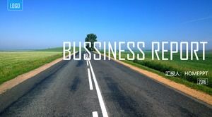 الأزرق على الطريق الرياح قالب مجلة PPT الرياح