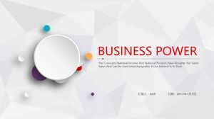 Modelo de PPT de resumo de relatório de fim de ano em microssomas cinzentos