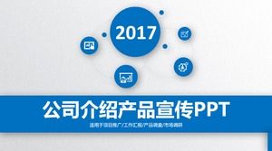 Blue Grey Company apresenta modelo PPT de promoção de produtos