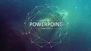 Teknologi hijau merasakan latar belakang dinamis PPT template dinamis