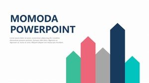 Kolorowy butikowy świeży wielofunkcyjny szablon PPT