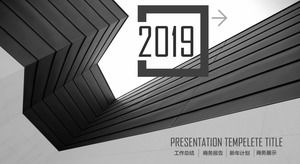 Atmosfera creativă gri rezumat raport șablon PPT