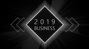 Model de PPT Minimalist Negru Raport de Afaceri