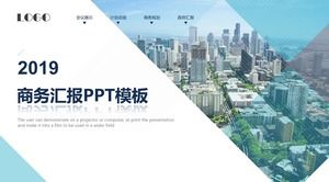 Modèle de rapport PPT du rapport d'activité de Blue Atmosphere Magazine