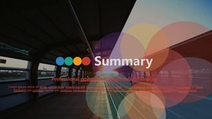 Șablon albastru cu patru culori care se potrivesc cu modele PPT de afaceri