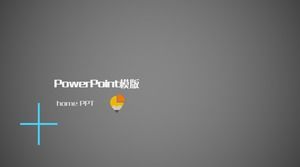 เทมเพลต PPT ธุรกิจที่มีคุณสมบัติหลากหลายสีเทา