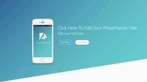 Șablon de tip PPT pentru afaceri generale, verde deschis