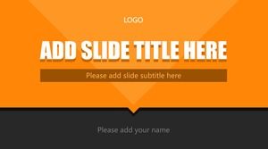 Yellow seamless switch boutique business PPT template