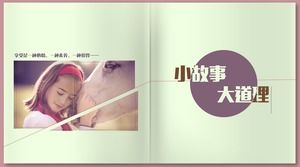 Templat PPT Filsafat Selebriti Hijau Muda