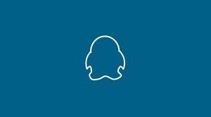 蓝色仿QQ聊天风格动态PPT作品