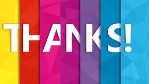 Yaratıcı renkli thanksPPT sonuç şablonu
