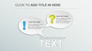 회색 미세한 거품 대화 PPT 재료