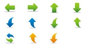 Farbiges transparentes Hintergrund PPT-Pfeilbildmaterial