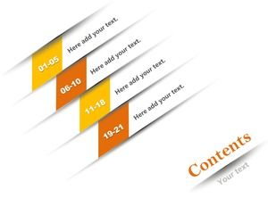 옐로우 오렌지 틸트 균열 효과 PPT 카탈로그 자료