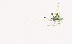 الأخضر العنكبوت بسيطة وأنيقة PPT خلفية الصورة