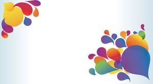 Fundal ppt efect de picătură de apă de artă colorată