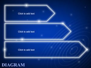 Mavi aurora PPT iş grafiği