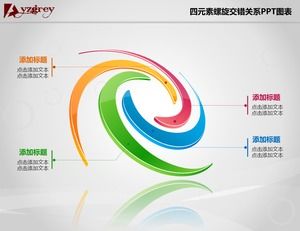 나선형 스테레오 PPT 차트