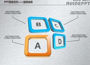 Gráfico tridimensional exquisito PPT