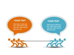 Schurken Tauziehen PPT-Diagramm