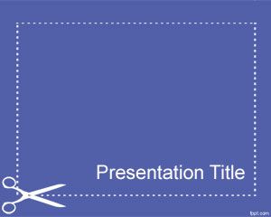 スライドカットPowerPointのテンプレート