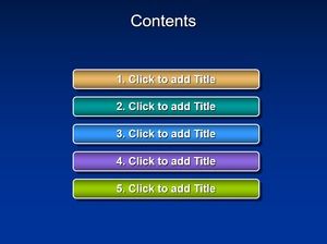 Model de diagramă PPT casetă colorată