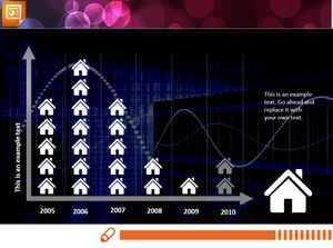 六個實用的圖形圖表形式的PPT模板