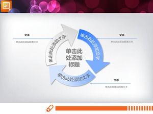 Escola prática elegante gráfico PPT azul