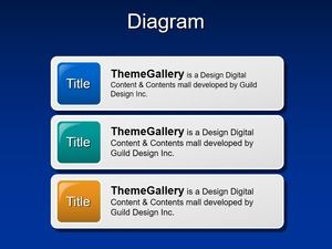 銀色PPT圖表模板