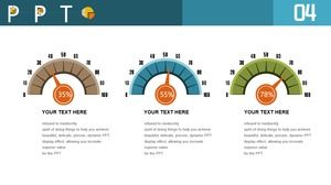 แผนภูมิความเร็ว PPT ของแดชบอร์ดที่ยอดเยี่ยมพร้อมความสัมพันธ์แบบคู่ขนาน