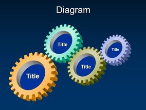 แผนภูมิเฟือง PPT สี