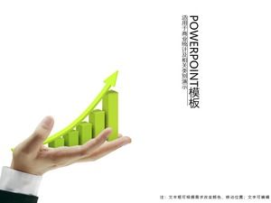 Graphique d'analyse tridimensionnelle 3D graphique graphique PPT trésor modèle téléchargement