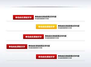 Grafik PPT Gantt Merah