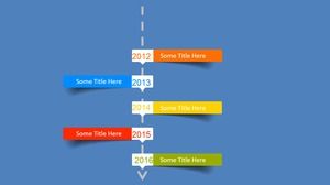 아름답고 역동적 인 선 진행 PPT 차트