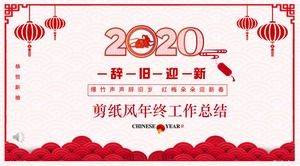 Raport de rezumat al lucrării la sfârșit de an, șablon PPT