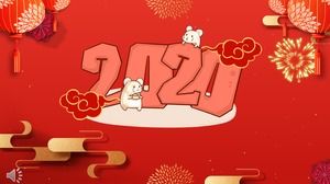 Relatório de resumo do trabalho no final do ano Modelo PPT