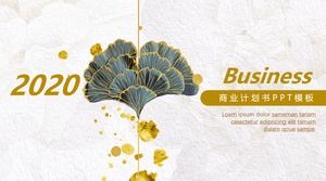 크리에이티브 아름다운 예술적 잎 PPT 템플릿