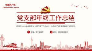 Szablon PPT podsumowanie pracy na koniec roku dla oddziału firmy