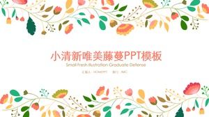 Neue und bunte schöne Rebe PPT-Schablone