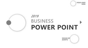 簡約的灰白色通用PPT模板